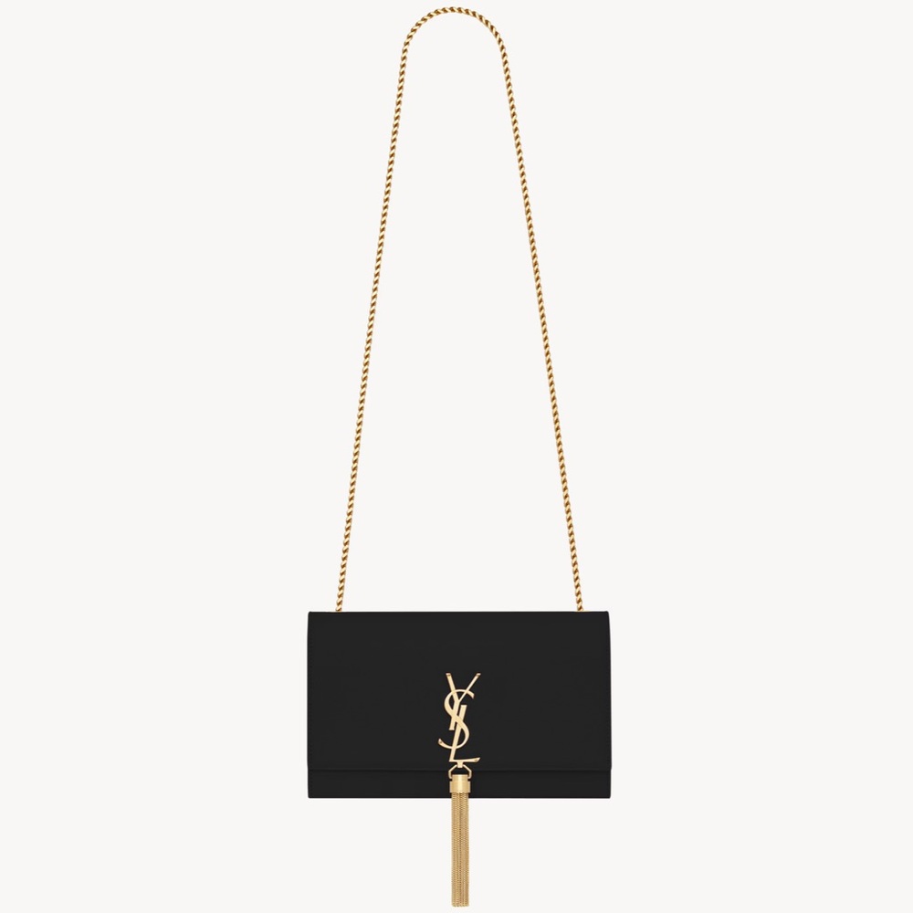 Yves Saint Laurent YSL KATE MEDIUM TASSEL IN GRAIN DE POUDRE EMBOSSED LEATHER